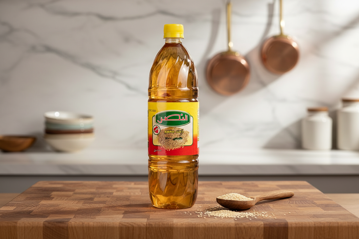 Elnasr Sesame Oil in elegant kitchen setting